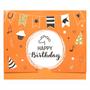 Pochette pour Carte-Cadeau Anniversaire Orange