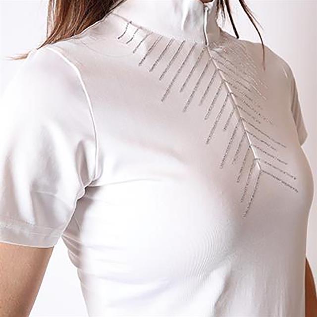 Polo de concours Bling Montar Blanc