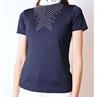 Polo de concours Bling Montar Bleu foncé