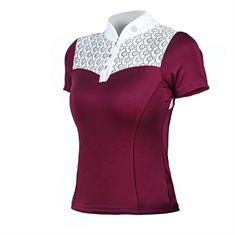 Polo de concours Champion Top Bordeaux Equestrian Stockholm Rouge foncé
