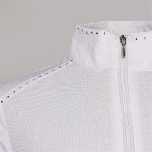 Polo de concours EJCrystals Enfantss Epplejeck Blanc