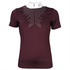 Polo de concours Everly Bling Montar Rouge foncé