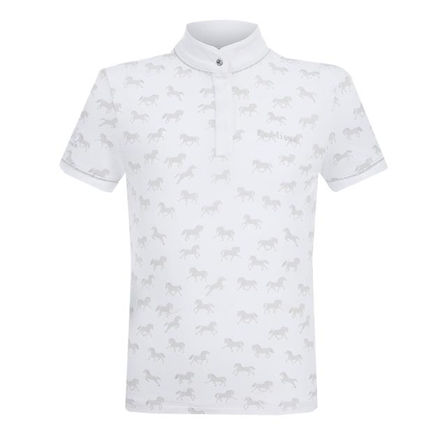 Polo de concours Mini Bella LeMieux Enfantss Blanc