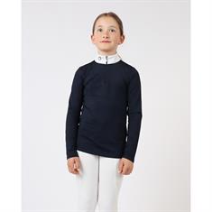 Polo de concours Rosy Kids Montar Bleu foncé