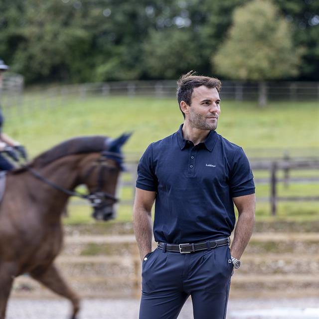 Polo Elite hommes LeMieux Bleu foncé