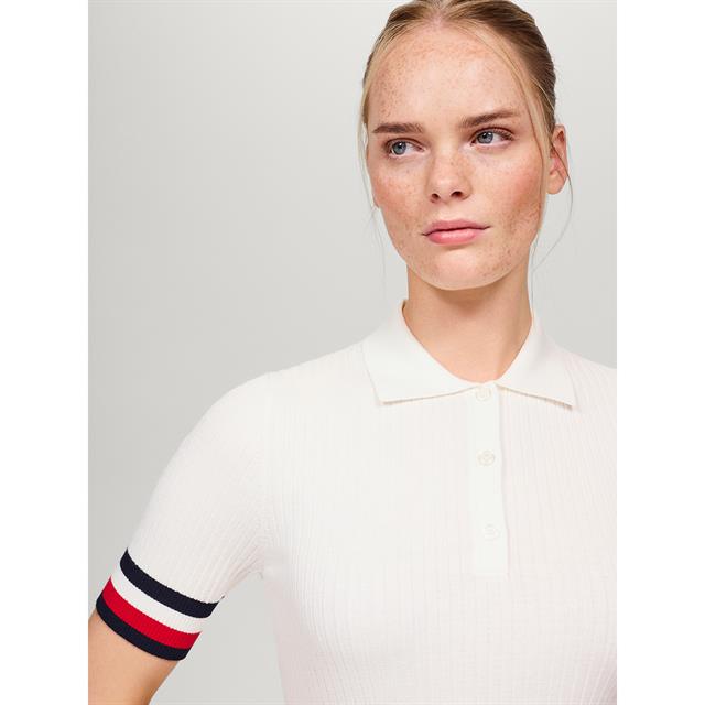Polo Lenox Tommy Hilfiger Equestrian Blanc cassé