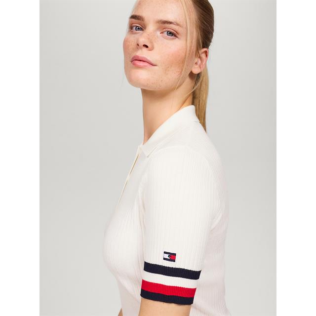 Polo Lenox Tommy Hilfiger Equestrian Blanc cassé