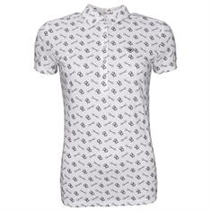 Polo Motif Ariat Blanc-noir