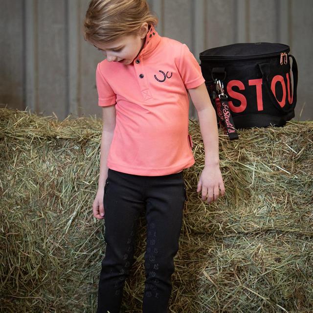 Polo pour enfant Stout! Coral Harry's Horse Rose clair