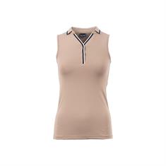 Polo sans manches Fleur Cavallo Marron clair