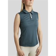 Polo sans manches MOStella Mesh Contrast Montar MID BLUE