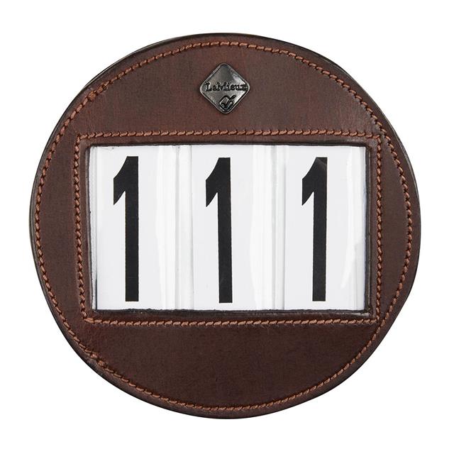 Porte dossard pour bridon LeMieux Marron