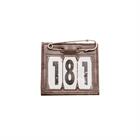 Porte-numéro avec épingle de sécurité Kentucky Marron