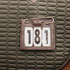 Porte-numéro avec épingle de sécurité Kentucky Marron