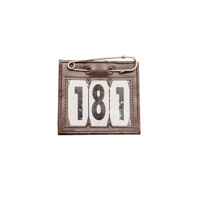 Porte-numéro avec épingle de sécurité Kentucky Marron
