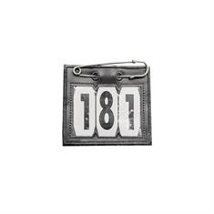 Porte-numéro avec épingle de sécurité Kentucky Noir