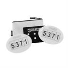 Porte-numéro Quick-Pin 4 numéros Eskadron Blanc