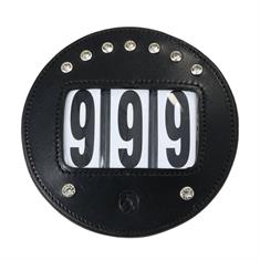 Porte-numéro Rond Strass HORSEGEAR Noir-argenté