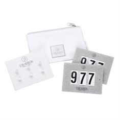 Porte-numéro à 3 chiffres Platinum Pure Glitter Eskadron Blanc