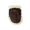 Protège-boulets mouton végan pour jeune cheval Kentucky Marron