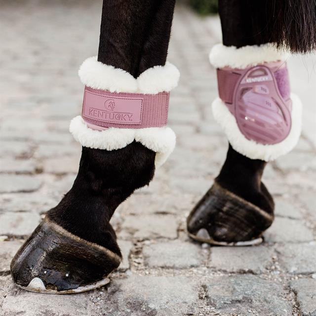 Protège-boulets mouton végan pour jeune cheval Kentucky Rose