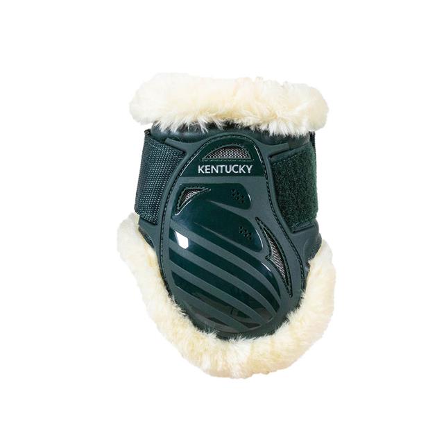 Protège-boulets mouton végan pour jeune cheval Kentucky Vert foncé
