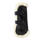 Protège-tendons Velcros élastiques mouton végan Kentucky Noir