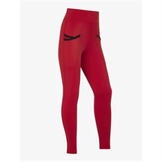 ReitLegging Young Rider Pull On Vollbesatz Silikon LeMieux Rouge
