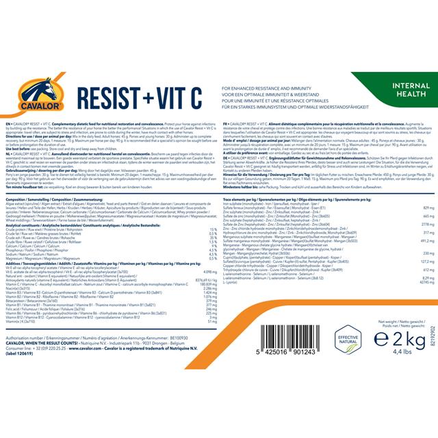 Résister Vit C Cavalor  Autre