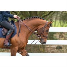 Rênes Allemandes New English Huntergrip Dy'on Marron