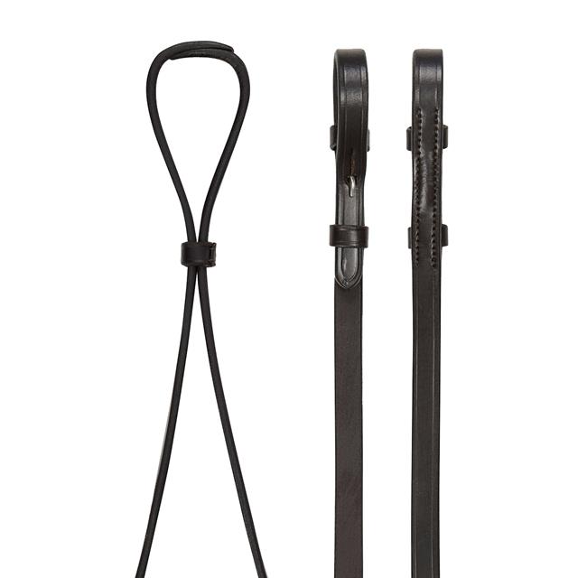 Rênes Curb LeMieux Marron-argenté