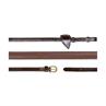Rênes en caoutchouc 5/8 D Collection by Dy'on Marron
