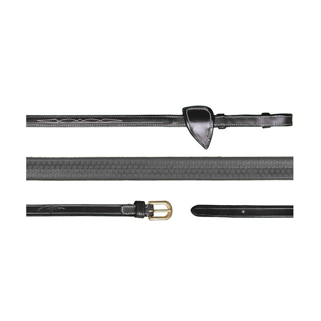 Rênes en caoutchouc 5/8 D Collection by Dy'on Noir