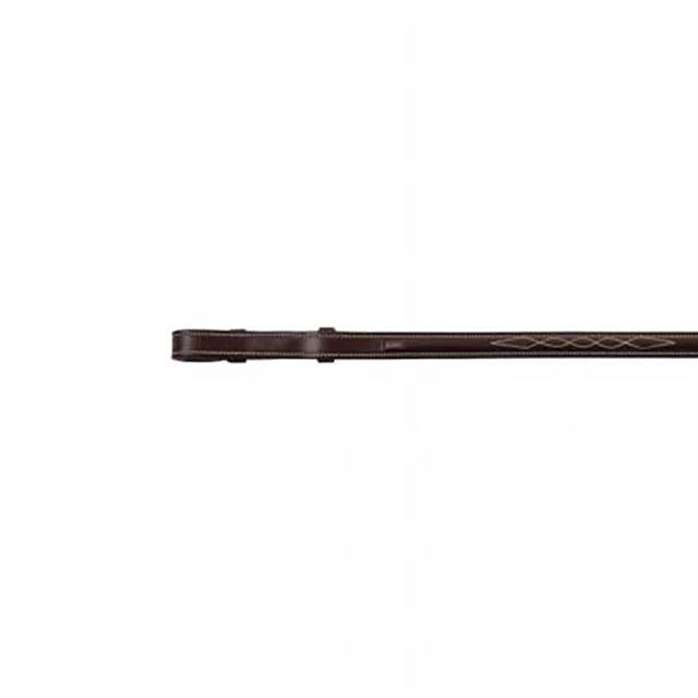 Rênes en caoutchouc tannées biologiquement Deco Montar Marron foncé-beige