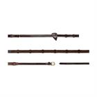 Rênes Howlett Caoutchouc avec Arretoirs D Collection Dy'on Marron