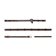 Rênes Howlett Caoutchouc avec Arretoirs D Collection Dy'on Marron