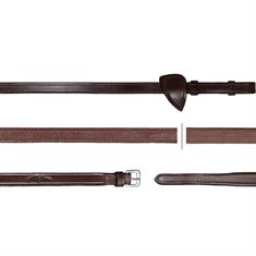 Rênes Hunter Caoutchouc 1/2 Nec Dy'on Marron