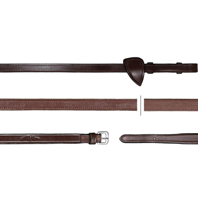 Rênes Hunter Caoutchouc 1/2 Nec Dy'on Marron