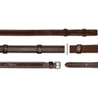 Rênes Hunter Caoutchouc 5/8 avec Arretoirs DRC Dy'on Marron