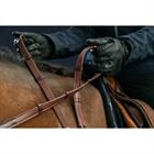 Rênes Hunter Caoutchouc 5/8 avec Arretoirs DRC Dy'on Marron