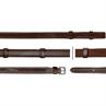 Rênes Hunter Caoutchouc 5/8 avec Arretoirs DRC Dy'on Marron