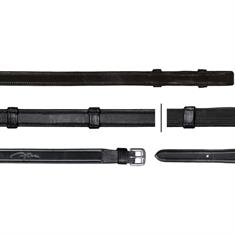 Rênes Hunter Caoutchouc 5/8 avec Arretoirs DRC Dy'on Noir