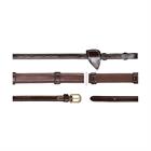 Rênes Hunter Grip avec arrêtoirs 5/8 D Collection by Dy'on Marron