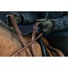 Rênes Hunter Grip avec arrêtoirs 5/8 D Collection by Dy'on Marron