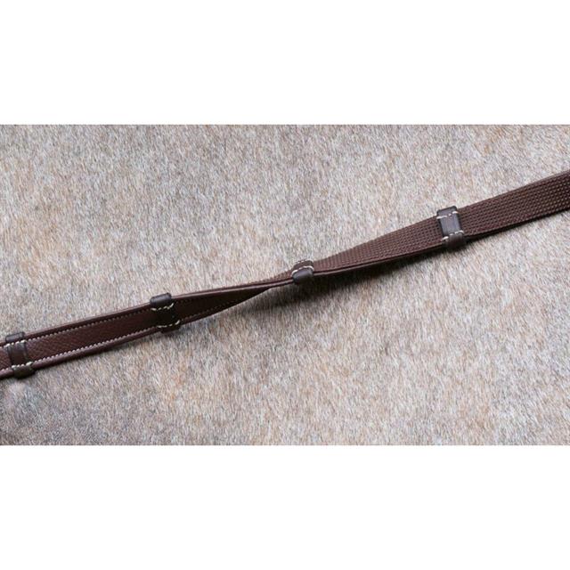Rênes Hunter Grip avec arrêtoirs 5/8 D Collection by Dy'on Marron