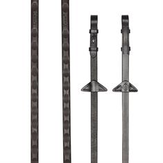 Rênes Magna Grip Rubber LeMieux Marron-argenté