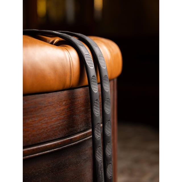 Rênes Magna Grip Rubber LeMieux Marron-argenté