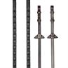Rênes Magna Grip Rubber LeMieux Marron moyen- argent