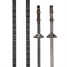 Rênes Magna Grip Rubber LeMieux Marron moyen- or