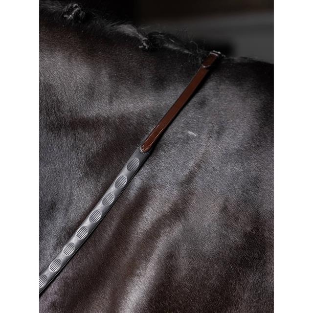 Rênes Magna Grip Rubber LeMieux Marron moyen- or